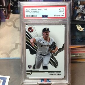 Topps Pristine Paul Skenes Card - Black and White